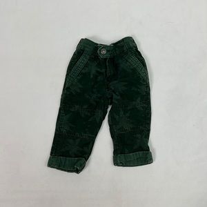 #1202 Where The Wild Things Are Camo Green Pants | Size: 12M
